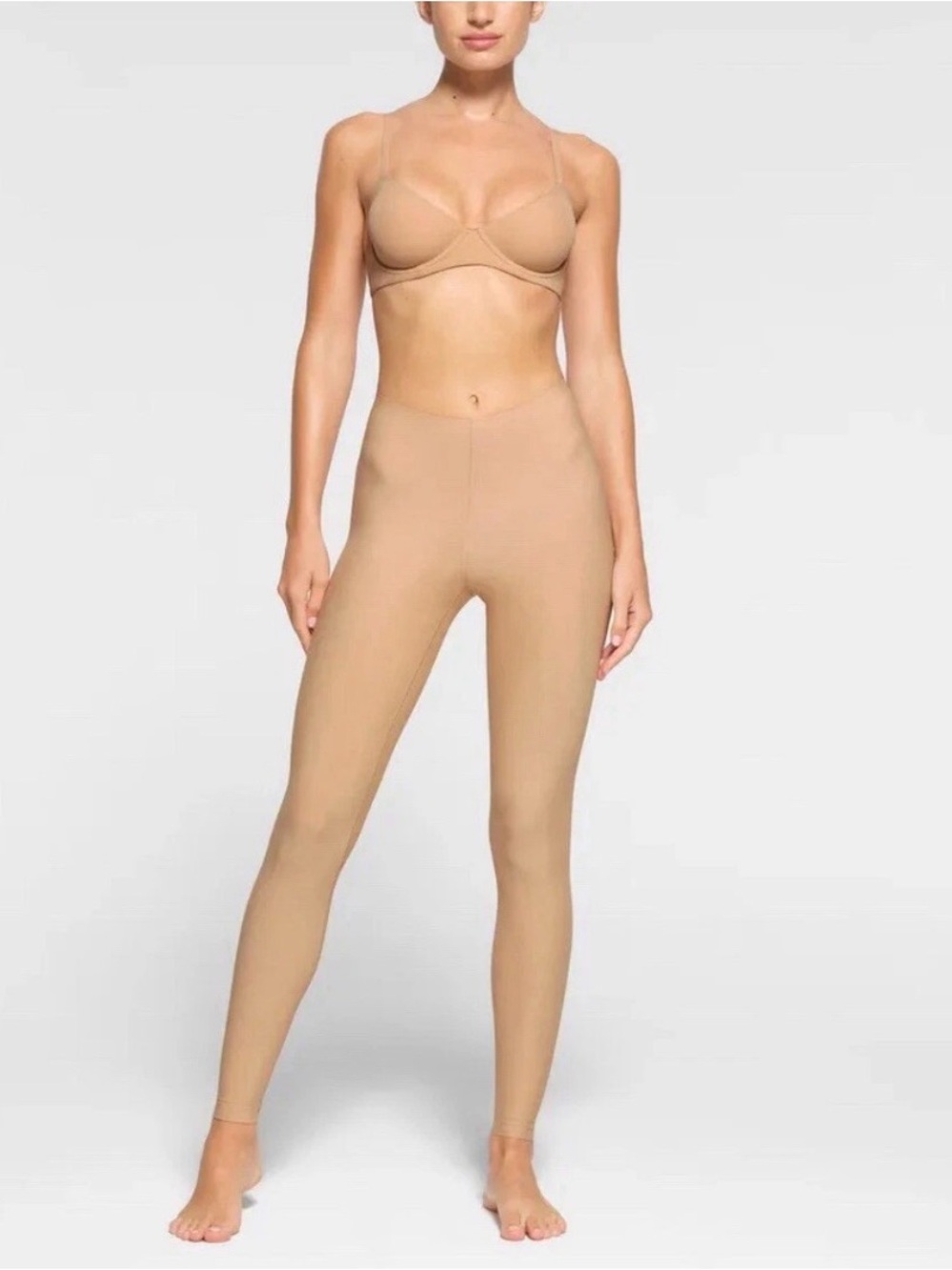 New Women's SKIMS Foundations Clay Leggings Shapers Size S